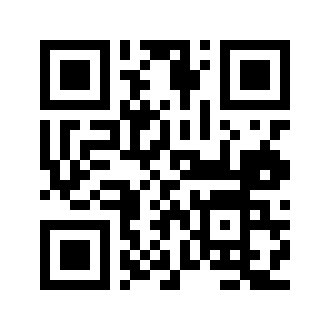 A version 2 qrcode containing the text 'Never gonna give you up!'